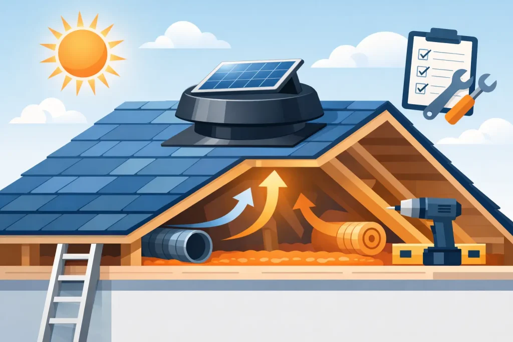 Solar Attic Fan Installation Requirements