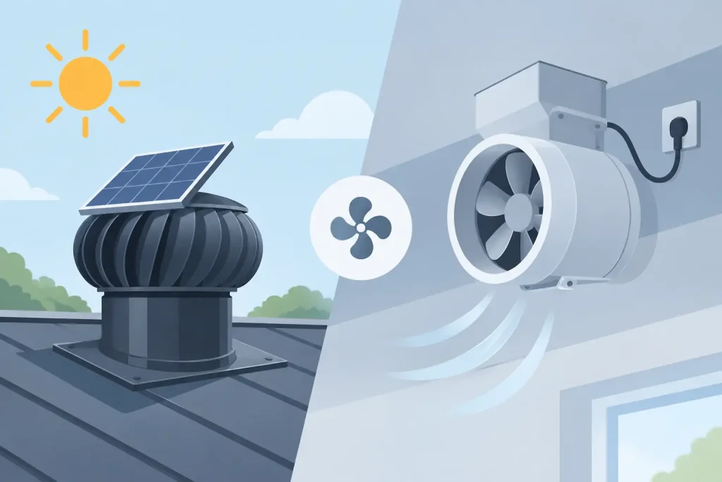Solar Versus Electric Ventilators Compared