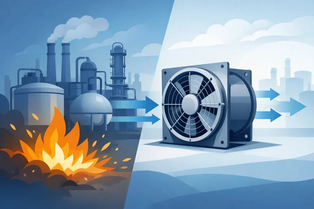 Spark Free Ventilation for Hazardous Areas