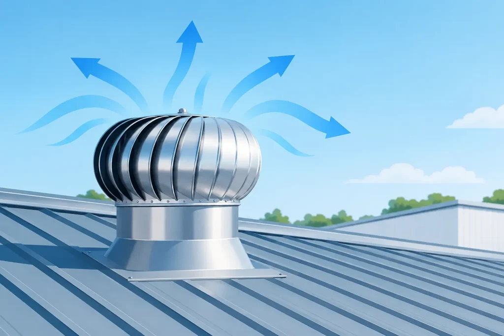 Turbine Ventilator Capacity for Roof Ventilation