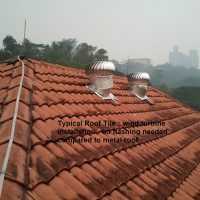 typical tile install